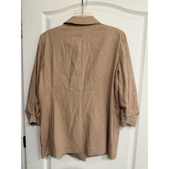 Women's Anne Klein Beige Blazer Size L - Picture 2 of 6